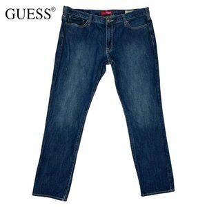 Guess Men’s 40x32 McCrae Fit Ultra Slim 100% Cotton Dark‎ Blue Jeans
